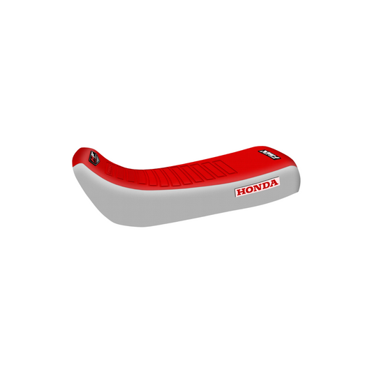 Honda XR 100 100R RED & WHITE HF Seat Cover