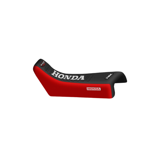 Honda XR 250 250R 1981 to 1995 BLACK-RED-WHITE Series Seat Cover